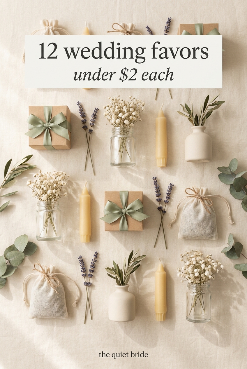12 DIY wedding favors under 2 dollars
